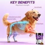 Lysimi Hip and Joint Supplement Dogs, Glucosamine Chondroitin Joint Supplement for Dogs, Joint Chews for Dog Joint Pain Relief 180 Ct Chicken Flavored Fit All Breed