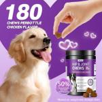 Lysimi Hip and Joint Supplement Dogs, Glucosamine Chondroitin Joint Supplement for Dogs, Joint Chews for Dog Joint Pain Relief 180 Ct Chicken Flavored Fit All Breed