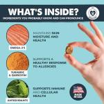 Mighty Paw Waggables Allergy Immune + Itch (Made in The USA) -Dog Chews Anti-Itch for Dogs. Allergy Support Vitamins for Skin and Coat Allergies. Omega 3 & Quercetin for Pets 120 Ct