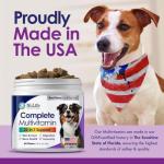 Dog Multivitamin Chewable - 22 in 1 Dog Vitamins and Supplements with Green Lipped Mussel & Omega 3 for Joints, Skin & Coat, Immune System - Senior & Puppy Multivitamin for Dogs - 60 Beef Chews