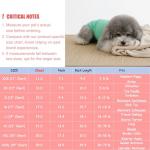 Chol&Vivi Dog Clothes Shirts, 4pcs Shirt for Large Size Dog, Blank Pet Cotton Sleeveless Apparel Soft and Lightweight, Tank Top for All Breeds, Light Blue/Green/Red/Orange, XX-Large