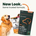 VetriScience Ultimate Strength Healthy Hip & Joint Chews, GlycoFlex Glucosamine, Chondroitin and Green-Lipped Mussel Joint Support Supplement for Dogs, Soothe Joint Discomfort, Bacon, 120 Count