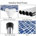 Elevated Dog Bed - Soft Comfortable Fabric, Easy to Clean, Stainless Steel Frame, Raised Design for Air Circulation, Durable Pet Cot for Small Dogs, Breathable & Stable Puppy Bed