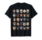 Types of Dogs Breeds Chart Educational Canine Enthusiast T-Shirt