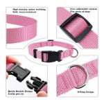 PENSEEPET Adjustable Pink Dog Collar for All Sizes