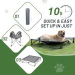 Timber Ridge Elevated Cooling Dog Bed - Grey