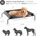 Cooling Elevated Dog Bed for Large Dogs