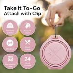 Collapsible Silicone Dog Bowls - Travel Friendly Pink