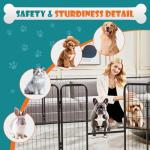 Portable 32-Inch Dog Playpen for Small Pets