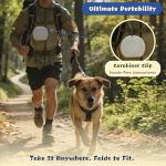 BaiKevin Collapsible Dog Bowl with Carabiner Clip