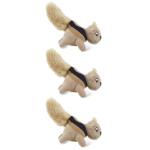 Outward Hound 3-Pack Squeaky Squirrel Dog Toys