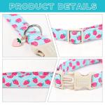 Blue Strawberry Dog Collar with Pendant for All Sizes