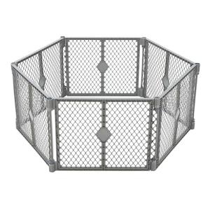 Customizable 6-Panel Folding Dog Playpen 26" Tall