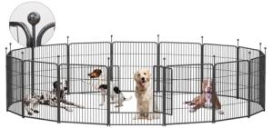 Heavy Duty Folding Dog Playpen with Door