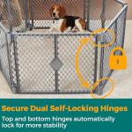 Customizable 6-Panel Folding Dog Playpen 26" Tall