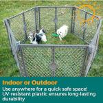 Customizable 6-Panel Folding Dog Playpen 26" Tall