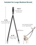 PetBonus Reflective No-Pull Dog Leash for Large Dogs