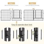Heavy Duty Folding Dog Playpen with Door