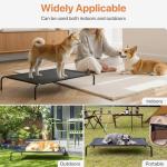 Elevated Cooling Dog Bed for Medium Dogs