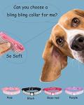 Sparkly Rhinestone Dog Collar - Adjustable Pink