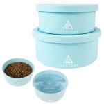 Travel Dog Bowls with Lids - 30 Oz Set