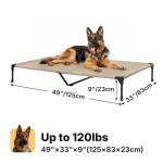 Large Elevated Dog Bed with Cooling Mesh