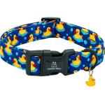 Cute Ducky Pattern Adjustable Dog Collar for Medium Dogs