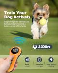 2-in-1 Smart Dog Training Shock and Bark Collar