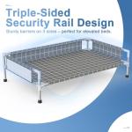 Elevated Dog Bed with Fence for Small Dogs