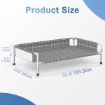 Elevated Dog Bed with Fence for Small Dogs