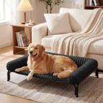 Czpalo Elevated Dog Bed with Removable Cushion