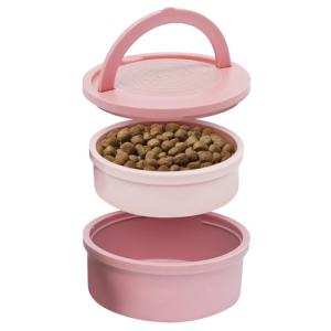 KindTail Portable Dog Travel Bowls Set of 2