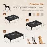 Czpalo Elevated Dog Bed with Removable Cushion