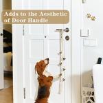 Handwoven Dog Doorbell with 6 Loud Bells