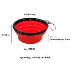 SunGrow Collapsible Dog Travel Bowls - 2 Pack