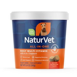 NaturVet All-in-One Dog Multivitamins - 60 Soft Chews