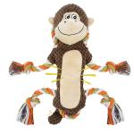 Durable Squeaky Plush Monkey Toy for Dogs