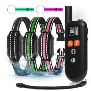 3 Dog Training Shock Collars with Remote 3300FT