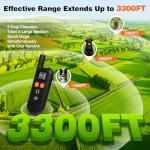 3 Dog Training Shock Collars with Remote 3300FT