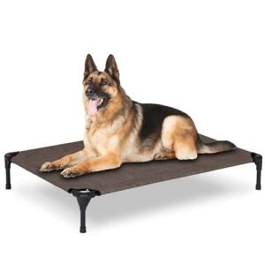 PVY Large Elevated Dog Bed for Outdoors