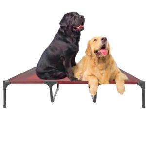 Portable Waterproof Elevated Dog Bed in Red