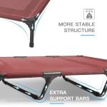 Portable Waterproof Elevated Dog Bed in Red