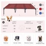 Portable Waterproof Elevated Dog Bed in Red