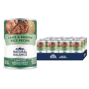 Natural Balance Lamb & Brown Rice Dog Food 12-Pack