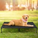 PVY Large Elevated Dog Bed for Outdoors