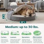 Furhaven 26" Round Orthopedic Dog Bed - Gray