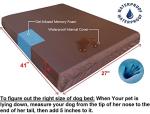Orthopedic Memory Foam Dog Bed with Waterproof Liner