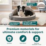 Furhaven 26" Round Orthopedic Dog Bed - Gray