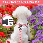 No-Pull Adjustable Pink Dog Harness and Leash Set