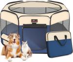 Aivituvin Portable Dog Playpen with Shade Cover